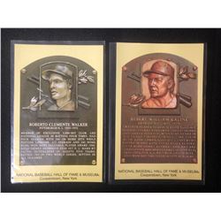 1983 BASEBALL HALL OF FAME PLAQUE CARD LOT