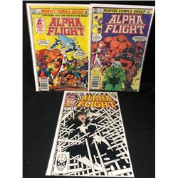 ALPHA FIGHT COMIC BOOK LOT #1-3 (MARVEL COMICS)