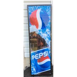 PEPSI SIGN - APPROX 5' ILLUMINATING PLASTIC