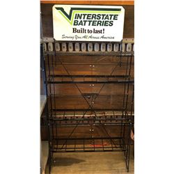 INTERSTATE BATTERIES DEALER DISPLAY STAND WITH SST SIGN