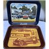 Image 1 : GR OF 2 VINTAGE TRAYS, COCA-COLA / IMPERIAL OIL & COCA-COLA / DAIRY QUEEN