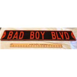 DECO 'BAD BOY BLVD' ROAD SIGN