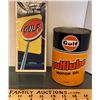 Image 1 : GR OF 2, GULF ROAD MAP AND 1 L CARDBOARD TIN - FULL