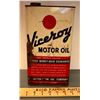 Image 1 : VICEROY MOTOR OIL TIN - 1 IMP GAL - CANADA
