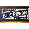 Image 1 : 1940's FRAMED BLUE RIBBON CIGARS CARDBOAD SIGN