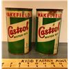 Image 1 : GR OF 2, CASTROL OIL TINS - 1 QT SIZE