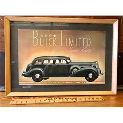 1930's FRAMED BUICK SHOWROOM DISPLAY SIGN