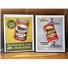 Image 1 : GR OF 2, VEEDOL FRAMED ADVERTISING POSTERS - 16" X 20"