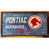 Image 1 : PONTIAC FOLK ART PAINTED SIGN - 2' X 4'