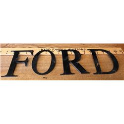 FORD METAL CUT OUT LETTERS