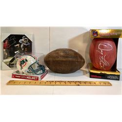 GR OF 4 NFL MEMORABILIA ITEMS