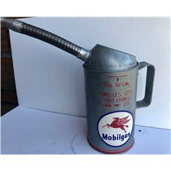 MOBIL GAS FUEL CAN WITH SPOUT