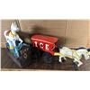 Image 1 : GROUP OF 2 CAST TOYS INCL. TRICK PONY BANK