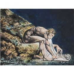 William Blake British Romanticist Gouache on Paper