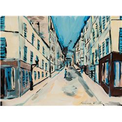 Maurice Utrillo French Modernist Oil on Paper