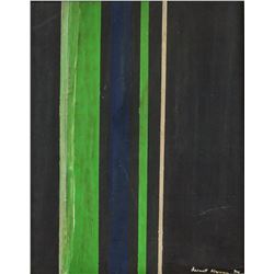 Barnett Newman American Abstract Oil on Canvas