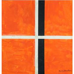 Harvey Quaytman American Abstract Oil on Canvas