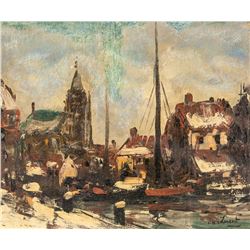 Willem De Zwart Dutch Impressionist Oil on Panel