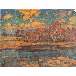 Winston Churchill British Impressionist Oil Board