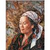 Image 1 : RM Roberts Oil on Canvas Framed Portrait Signed