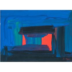 Howard Hodgkin British Abstract Oil on Canvas