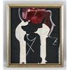 Image 2 : Manolo Millares Spanish Abstract Oil on Canvas