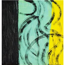 Hans Hartung German-French Abstract Oil on Canvas