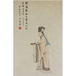 Zhang Daqian 1899-1983 Chinese Watercolour Paper