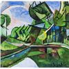 Image 1 : Auguste Herbin French Cubist Tempera Oil on Paper