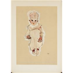 Egon Schiele Austrian Signed Litho S10 1910