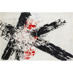 Signed Raymead Canadian Oil on Canvas Cross 93