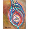 Image 1 : Georgia O'Keeffe American Modernist Oil on Canvas