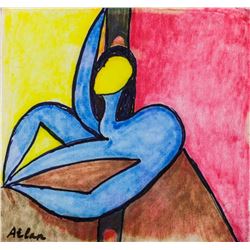 Jean-Michel Atlan French COBRA Mixed Media/Paper