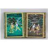 Image 1 : Two Framed Persian Gilt Watercolor on Canvas