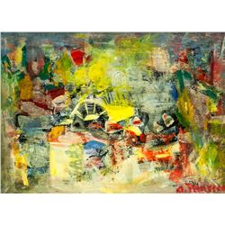 Andre Masson French Expressionist Oil on Canvas
