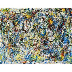 Jackson Pollock American Abstract Oil on Canvas