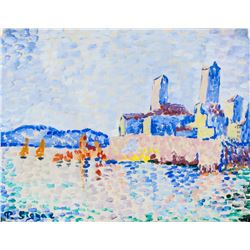 Paul Signac French Neo-Impressionist Oil on Paper