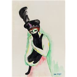 Kees Van Dongen Dutch-French Fauvist Watercolor