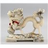 Image 1 : Chinese Hardstone Carved Dragon with Stand