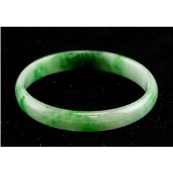 Chinese Green Jade Thin Bangle