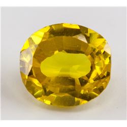 16.00ct Oval Cut Yellow Natural Sapphire AGSL