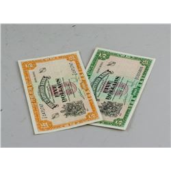 Two Assorted Hong Kong 5 Dollars Banknote