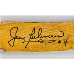 Autographed Hockey Stick Signed Jean Beliveau #4