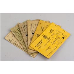 Six Dominion of Canada Ration Books