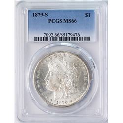 1879-S $1 Morgan Silver Dollar Coin PCGS MS66 AMAZING TONING