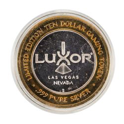 .999 Silver Luxor Las Vegas Nevada $10 Casino Limited Edition Gaming Token