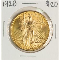 1928 $20 St. Gaudens Double Eagle Gold Coin