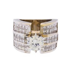 18KT White Gold 5.63 ctw Diamond Engagement Ring