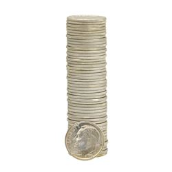 Roll of (50) Brilliant Uncirculated 1961-D Roosevelt Dime Coins