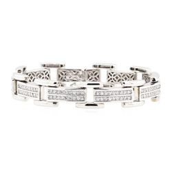 14KT White Gold 4.00 ctw Diamond Bracelet